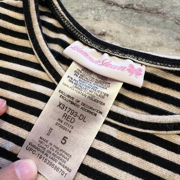 Bonnie Jean Girls Christmas Dress Size 5 - Picture 5 of 5